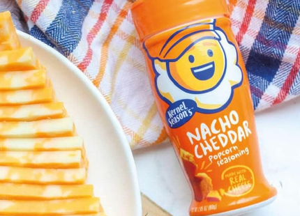 Kernel Season's | Sazonador para Palomitas de Maíz | Condimento Nacho Cheddar | 80 gramos