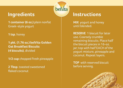 Belvita Golden Oat Breakfast Biscuits | 12 Packs