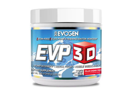 EVOGEN EVP 3D PRE WORKOUT | STIM FREE | 40 / 20 SERVS